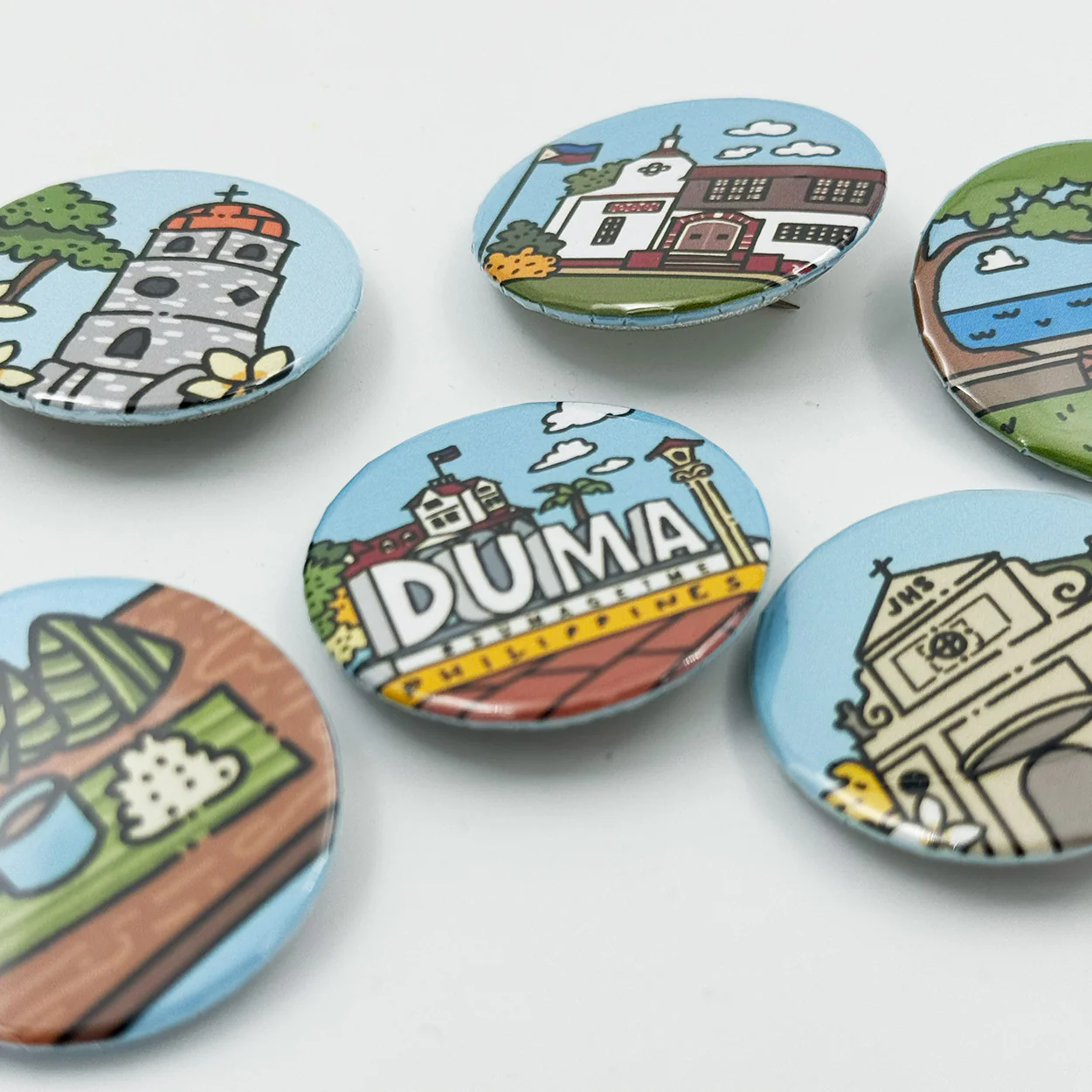 Dumaguete Button Pins Set by Kat Banay - Image 3