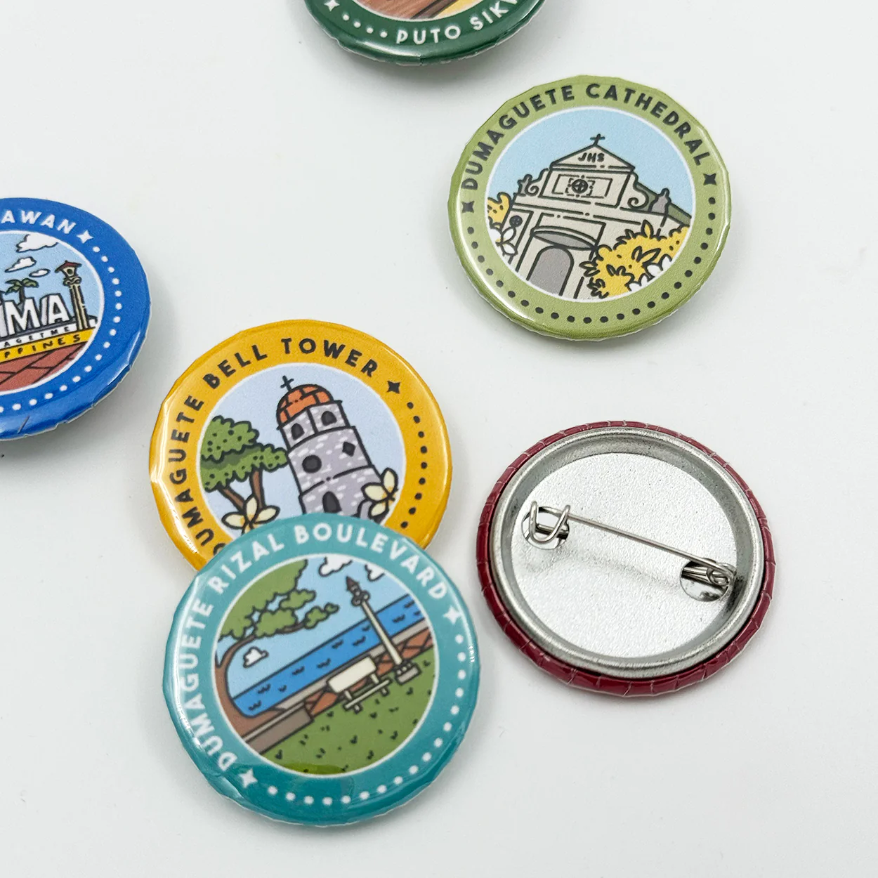 Dumaguete Button Pins Set by Kat Banay - Image 6