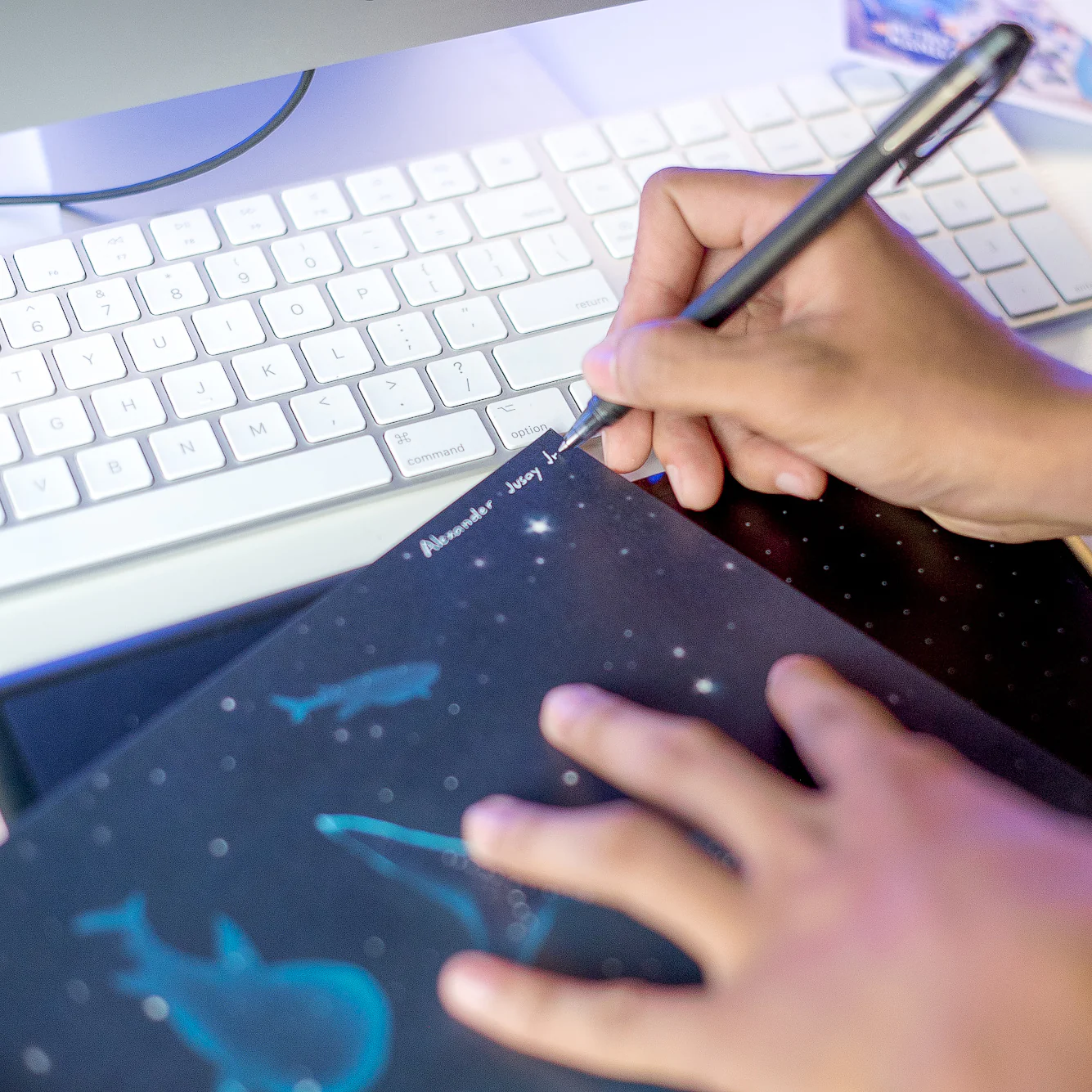 Star Filled Ocean Art Print by Alex Jusay - Image 4