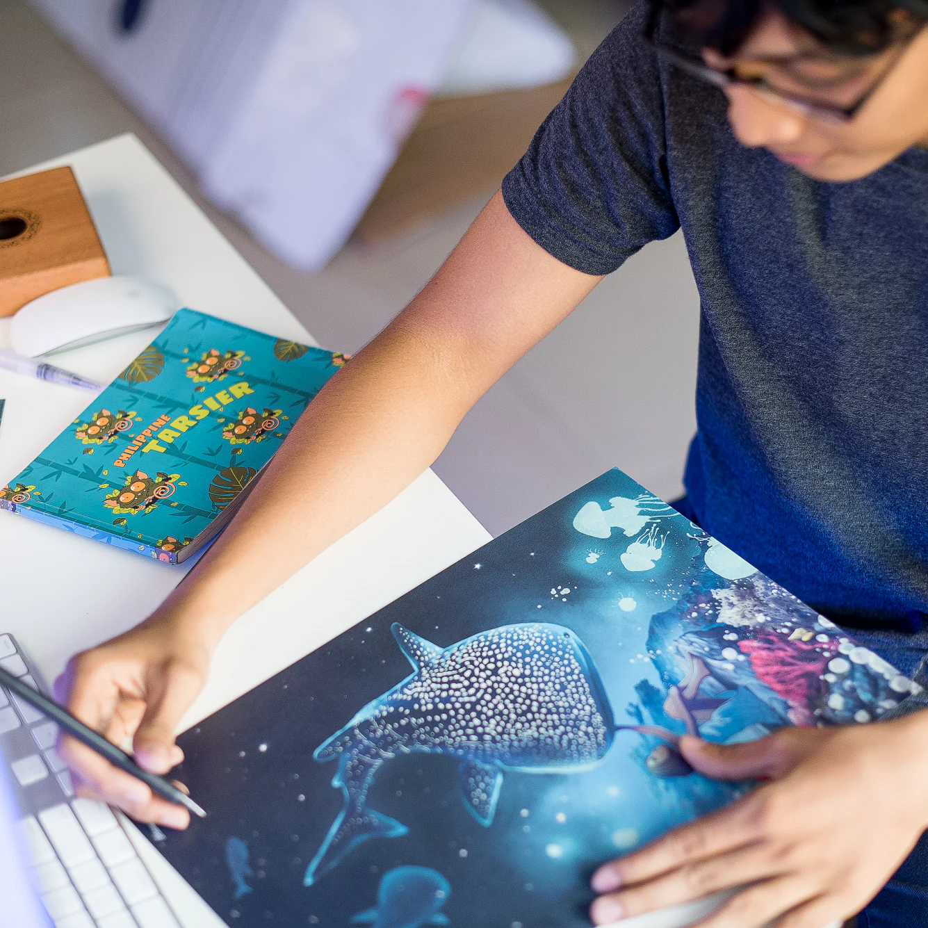 Star Filled Ocean Art Print by Alex Jusay - Image 6