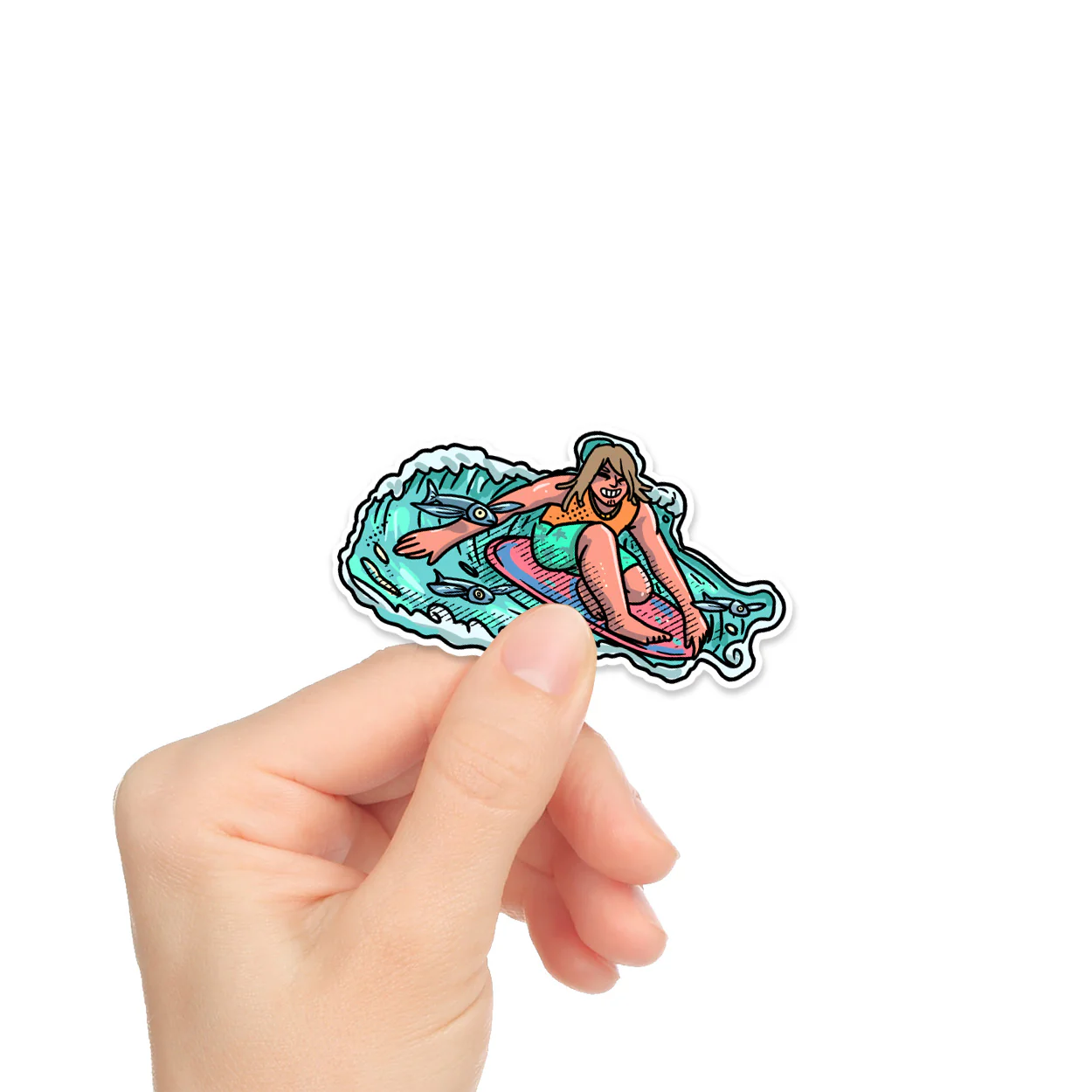 Surfing Capital Siargao Waterproof Sticker Pack Of 6 - Image 3